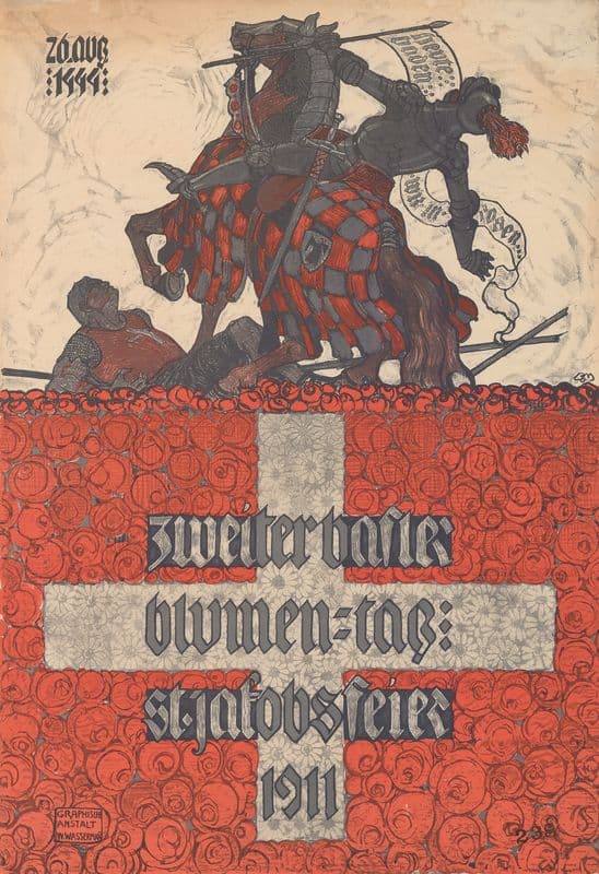 Zweiter Basler Blumen-Tag – St. Jakobsfeier 1911 as a canvas print