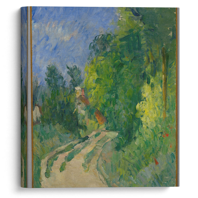 La Route tournante en sous-bois (1873) - Paul Cézanne - Canvas Print