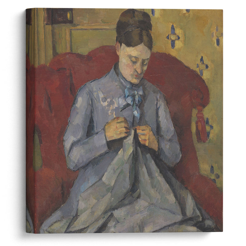 Portrait of the Artist’s Wife (1877) - Paul Cézanne - Canvas Print