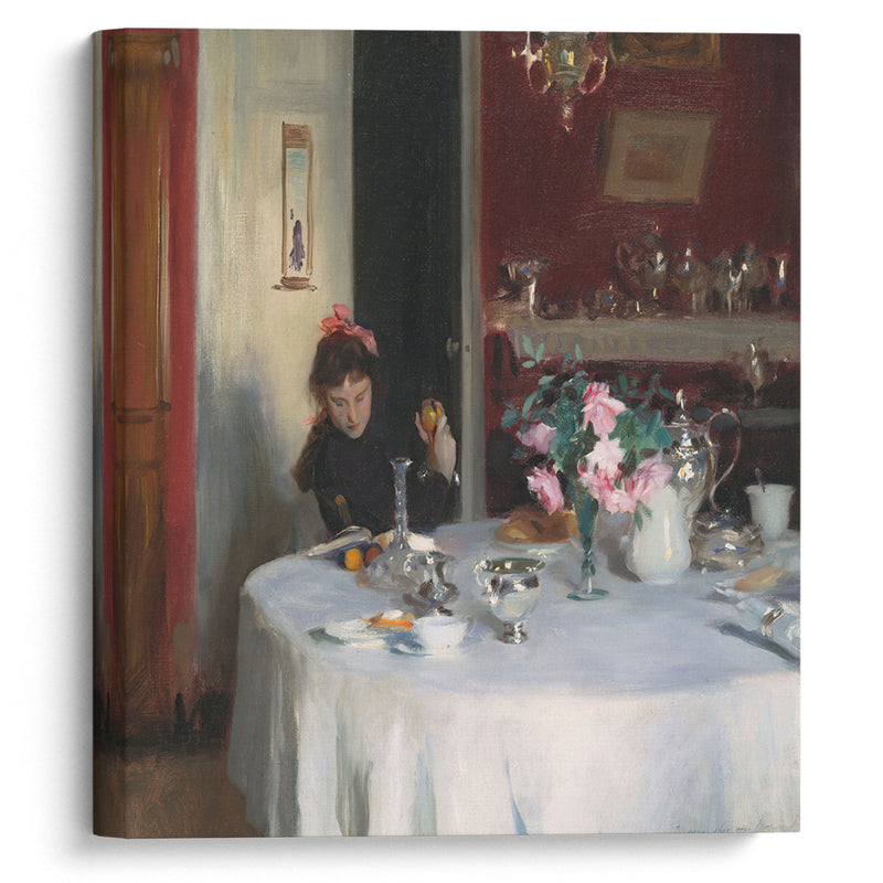 The Breakfast Table (1883-1884) - John Singer Sargent - Canvas Print