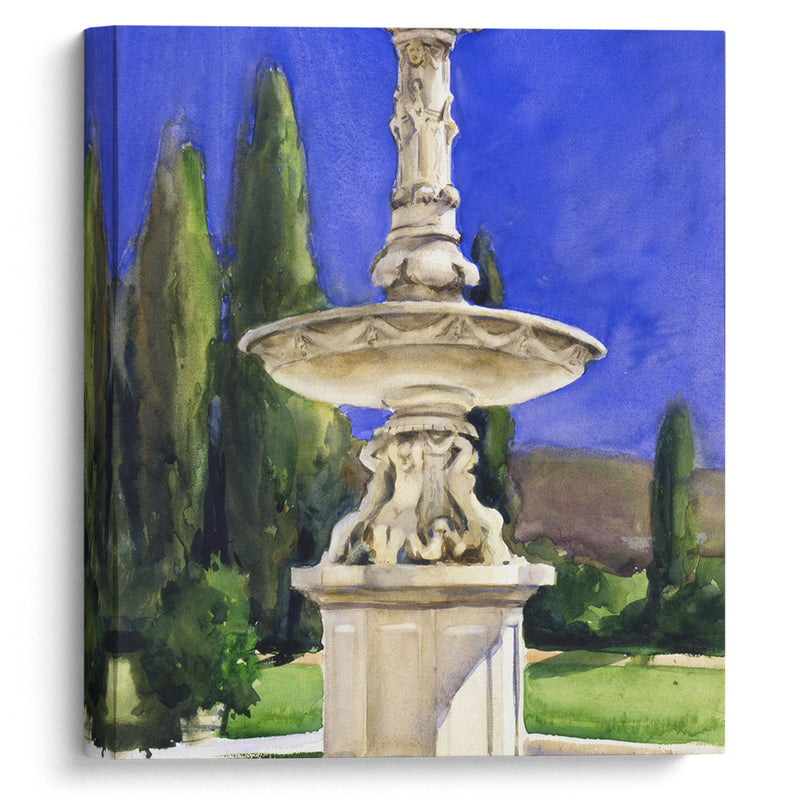 Marble Fountain in Italy (ca. 1907) - John Singer Sargent - Canvas Print