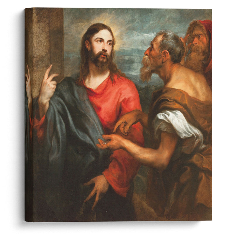 Christ Of The Coin (circa 1625) - Anthony van Dyck - Canvas Print