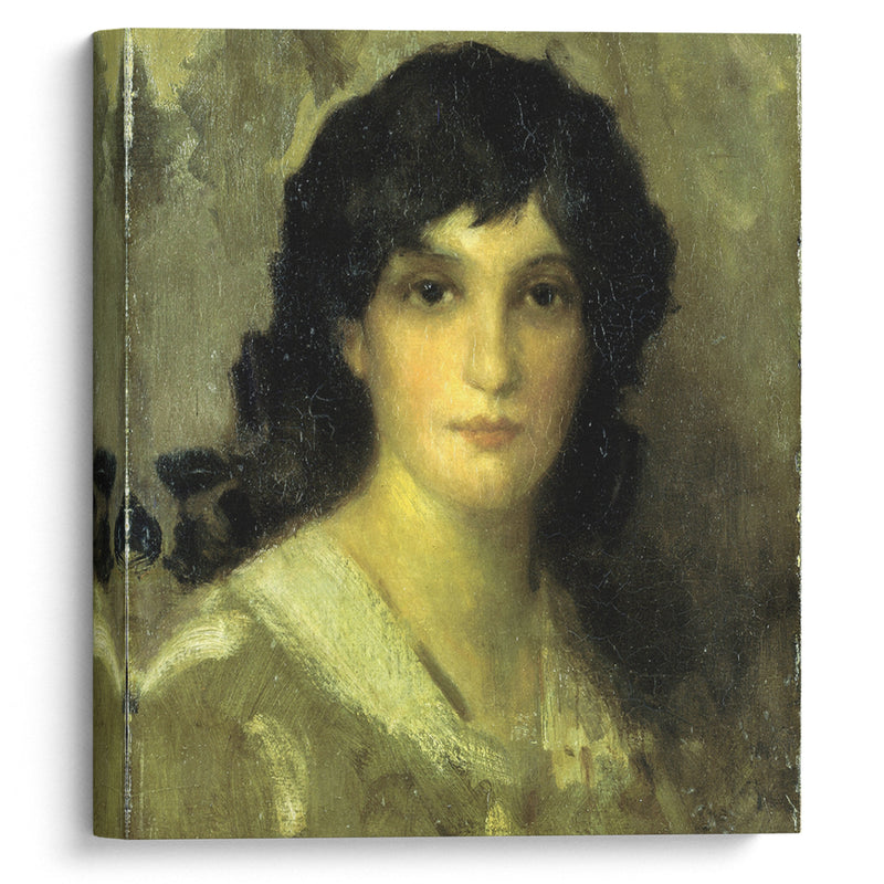 Head of a Young Woman (ca 1840) - James Abbott McNeill Whistler - Canvas Print