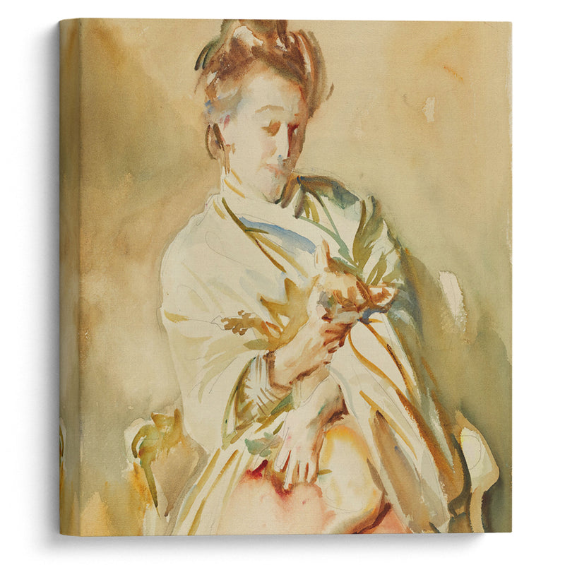 Flora Priestley ( circa 1907) - John Singer Sargent - Canvas Print