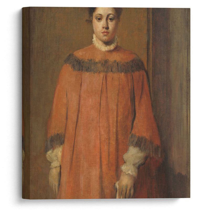 Girl in Red (c. 1866) - Edgar Degas - Canvas Print