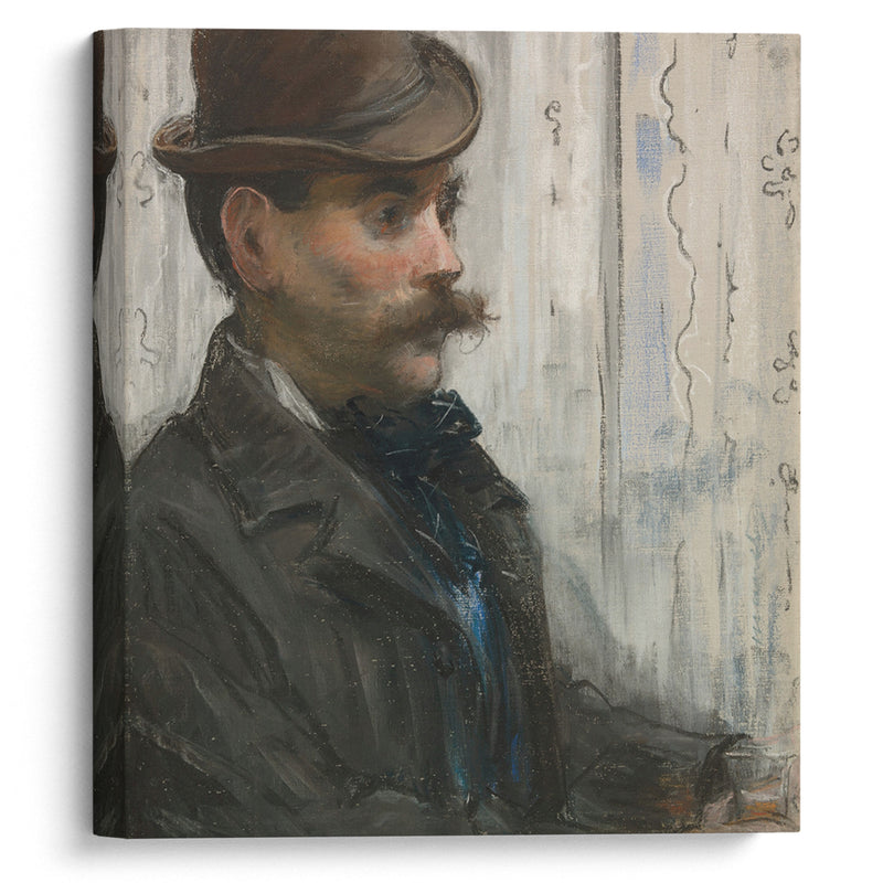 Portrait of Alphonse Maureau (1878-79) - Édouard Manet - Canvas Print