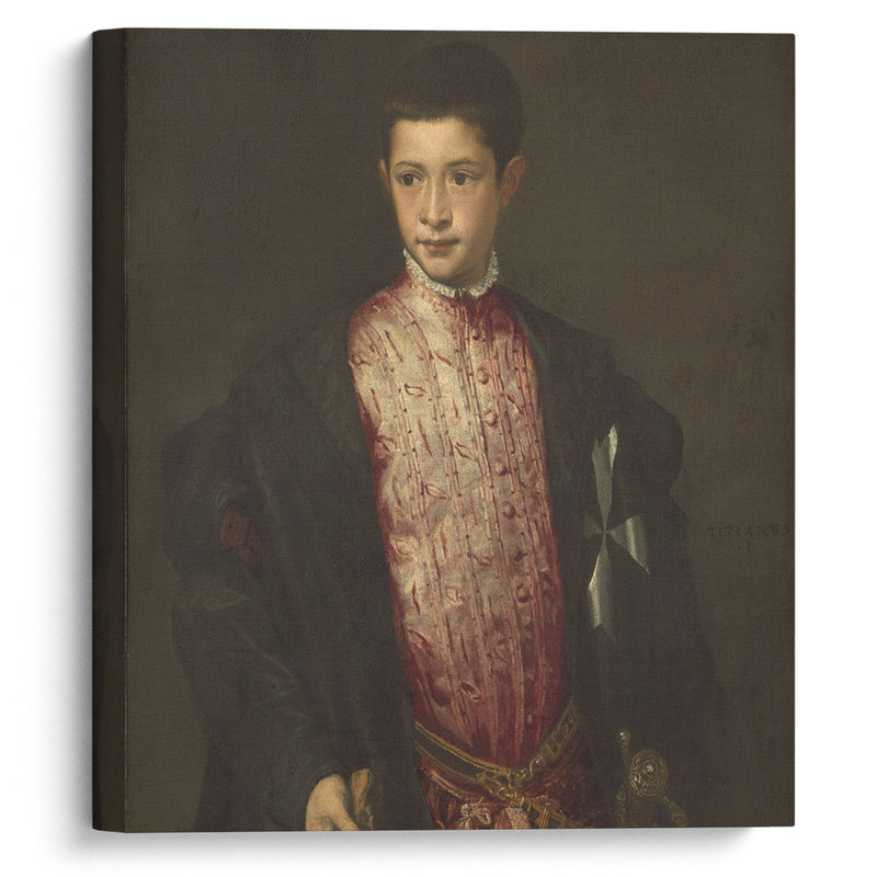 Ranuccio Farnese (1541-1542) - Titian - Canvas Print