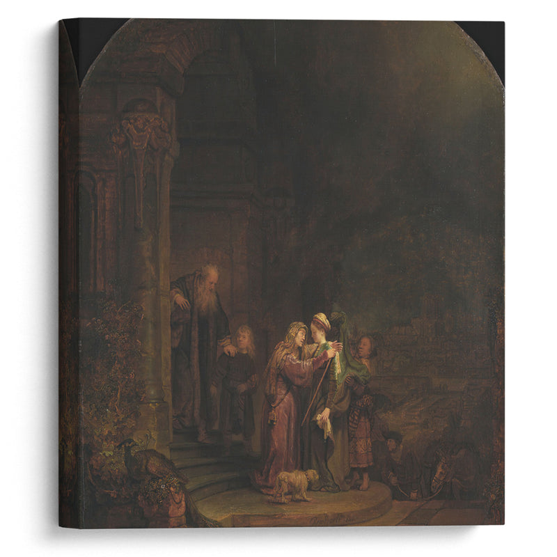 The Visitation (1640) - Rembrandt van Rijn - Canvas Print