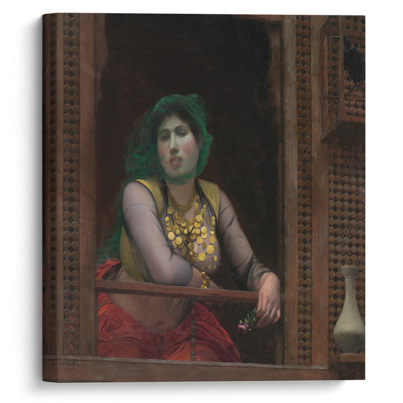 Woman at a Balcony (1887–88) - Jean-Léon Gérôme - Canvas Print