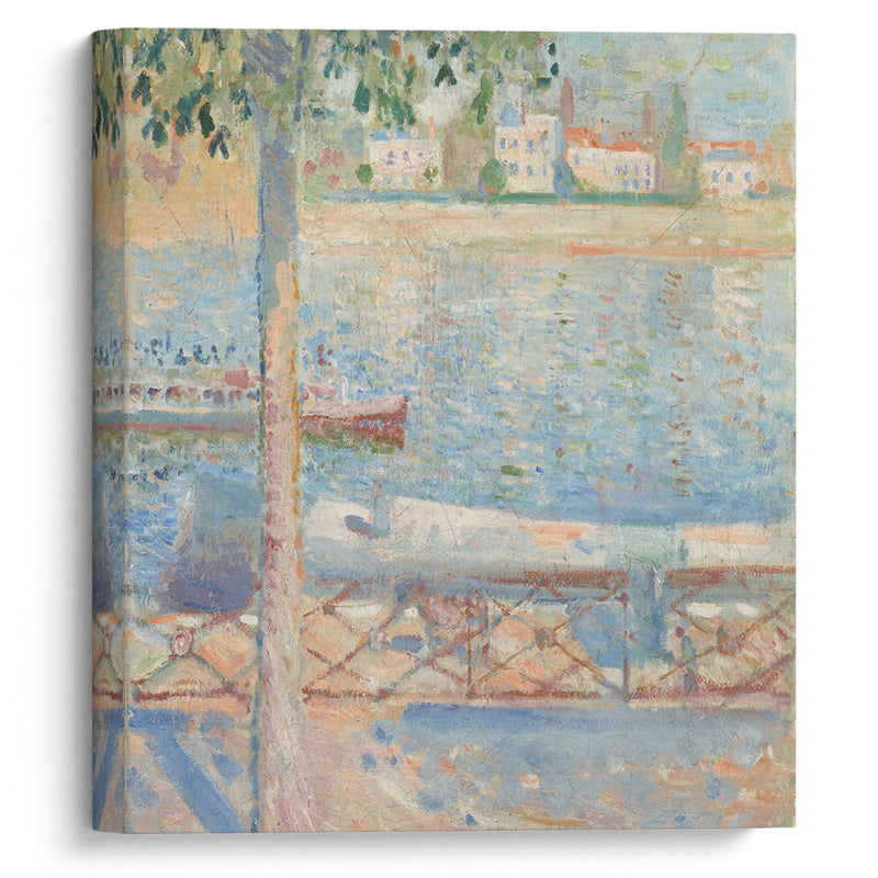 The Seine At Saint-Cloud (1890) - Edvard Munch - Canvas Print