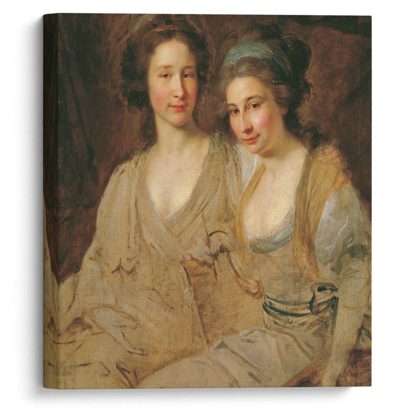 Die Gräfinnen Caroline und Zoë Thomatis - Johann Baptist von Lampi the Elder - Canvas Print