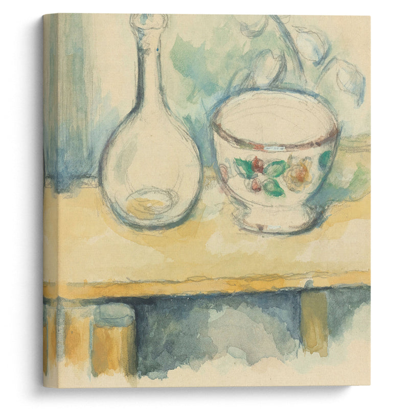 Carafe Et Bol - Paul Cézanne - Canvas Print