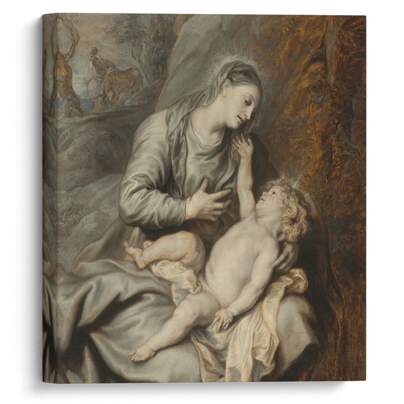 Rest On The Flight Into Egypt - Anthony van Dyck - Canvas Print