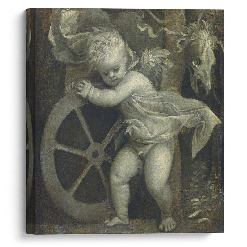 Cupid With The Wheel of Time (C. 1515-1520) - Titian - Canvas Print