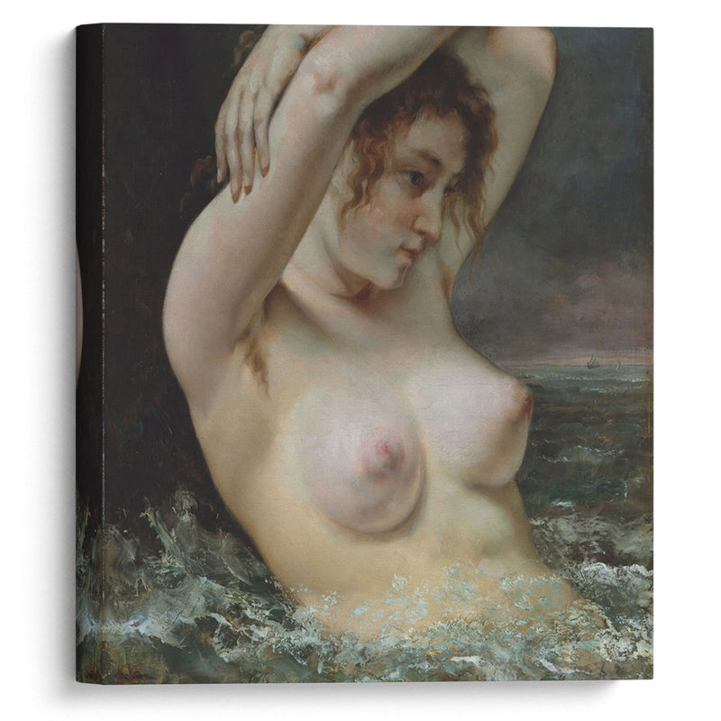 The Woman in the Waves (1868) - Gustave Courbet - Canvas Print