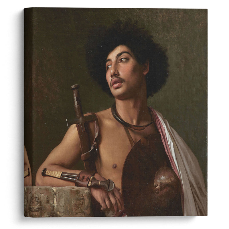 A Bischari Warrior - Jean-Léon Gérôme - Canvas Print