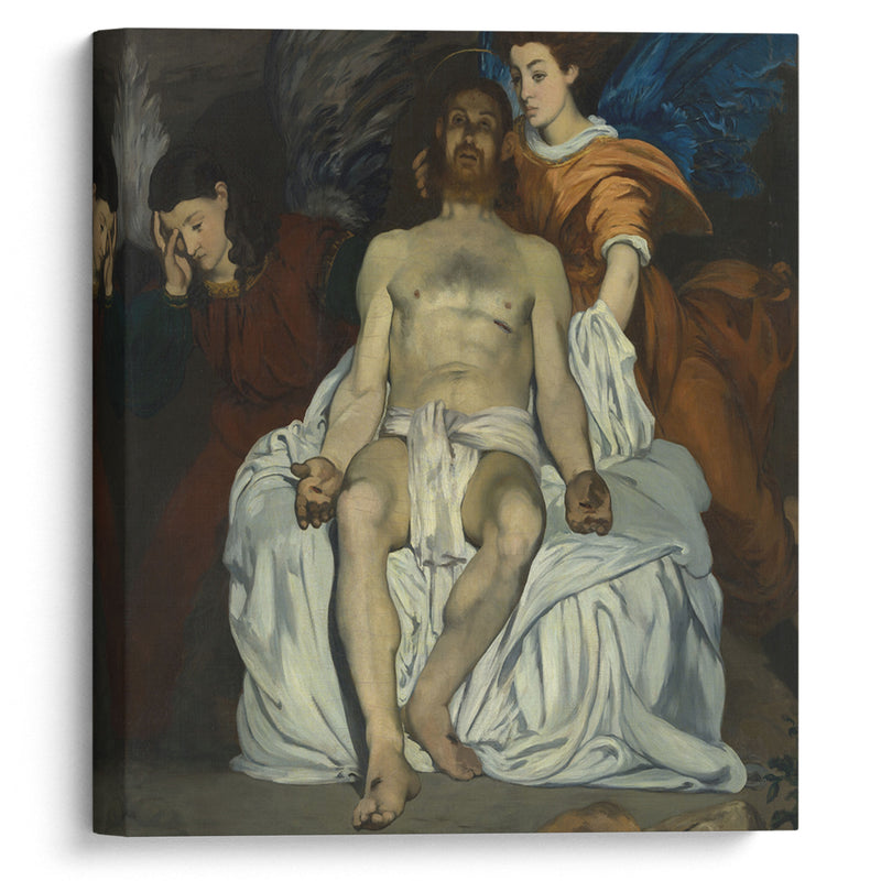 The Dead Christ with Angels (1864) - Édouard Manet - Canvas Print