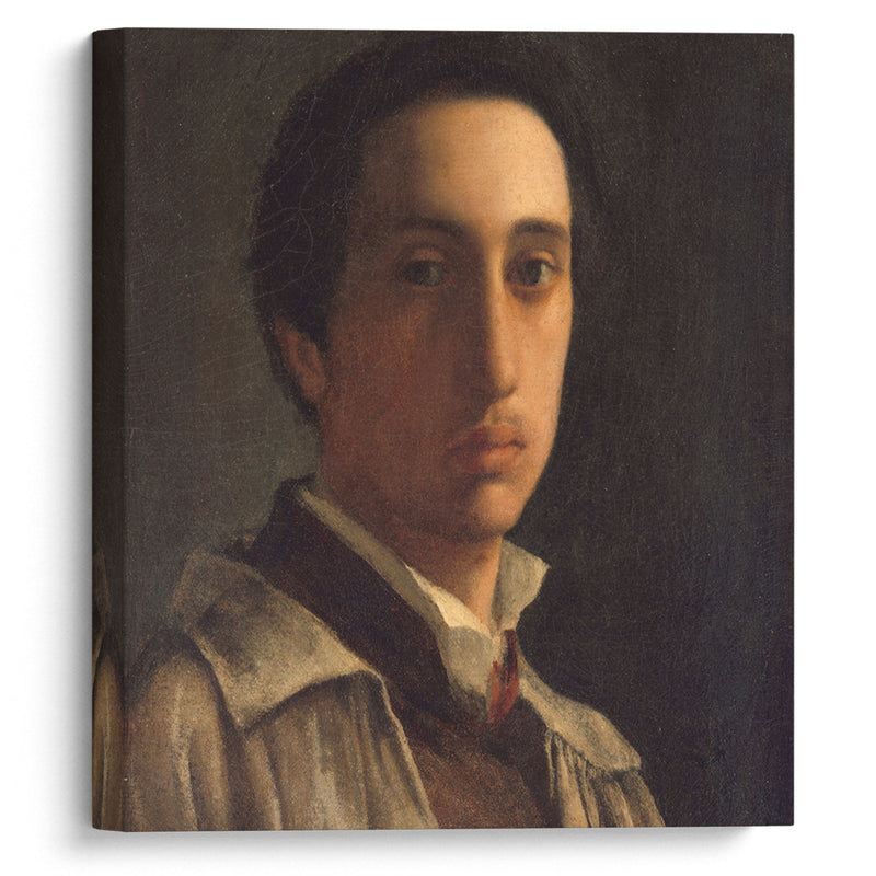 Self-Portrait (ca. 1855–56) - Edgar Degas - Canvas Print