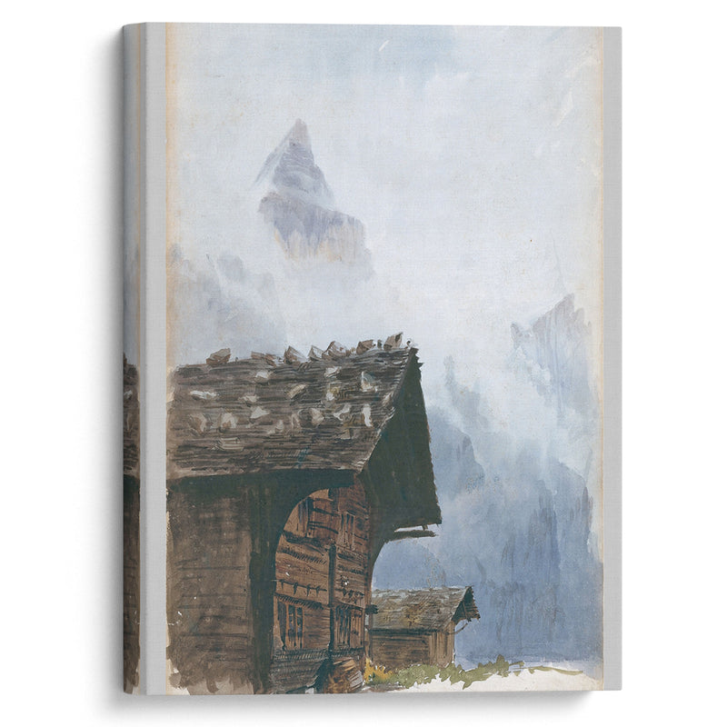 Chalets, Mürren (1870) - John Singer Sargent - Canvas Print