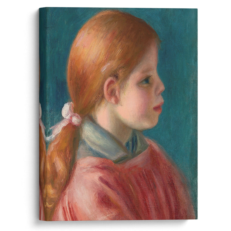 Tête de jeune fille (1888) - Pierre-Auguste Renoir - Canvas Print