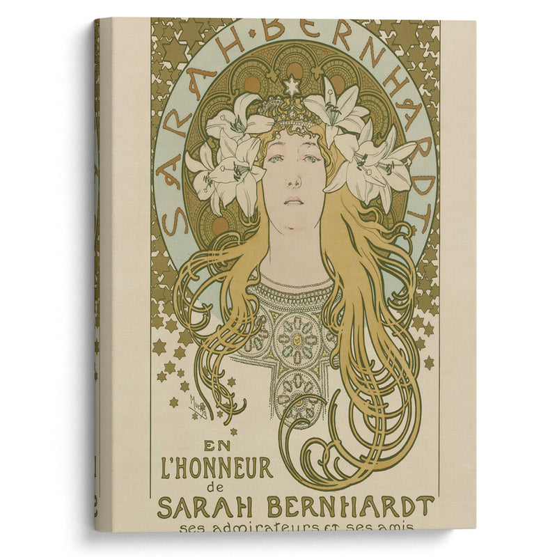 En l’honneur de Sarah Bernhardt – ses admirateurs et ses amis (1896) - Alphonse Mucha - Canvas Print