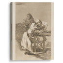 Despacha, que dispiértan. (Be quick, they are waking up.) (1796-1797) - Francisco de Goya - Canvas Print