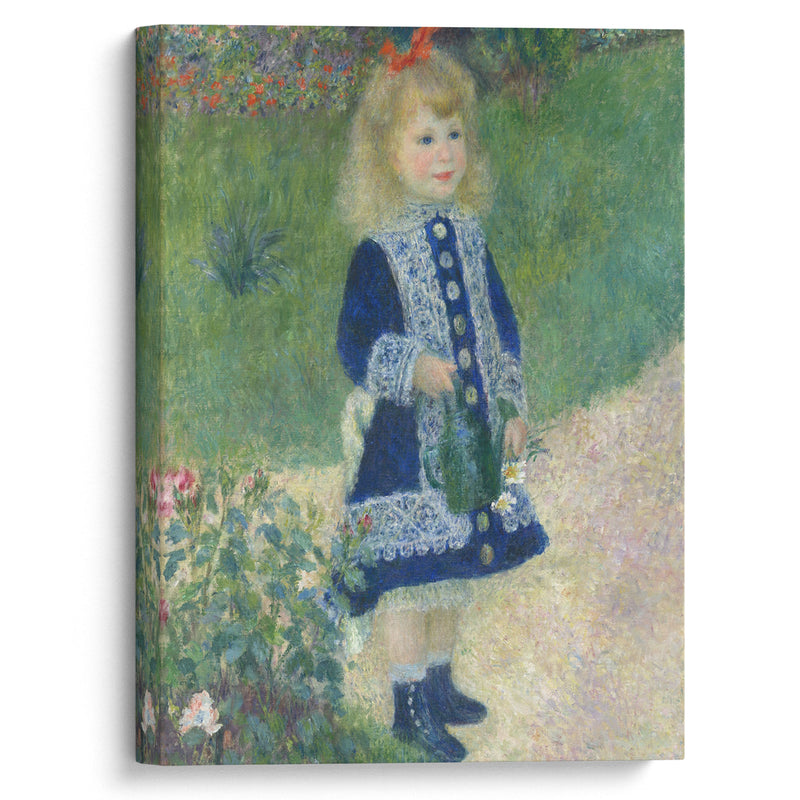 A Girl with a Watering Can (1876) - Pierre-Auguste Renoir - Canvas Print