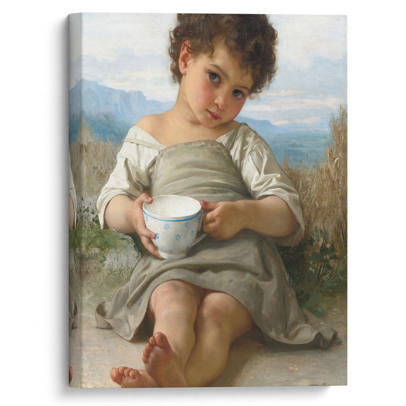 La Tasse De Lait (1879) - William Bouguereau - Canvas Print