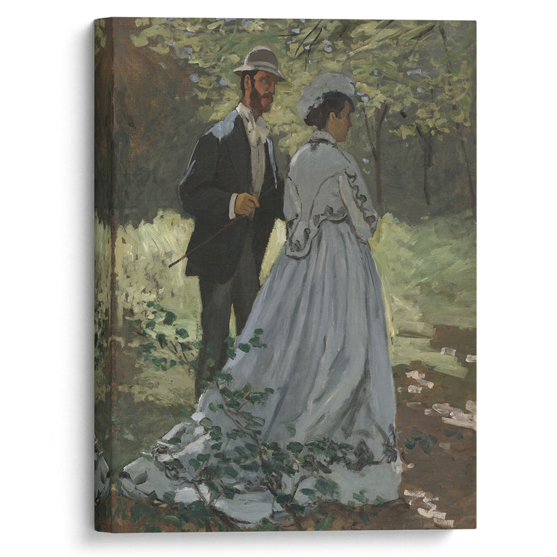 Bazille and Camille (Study for Déjeuner sur l’Herbe ) (1865) - Claude Monet - Canvas Print