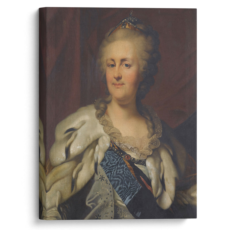 Portrait Of Catherine The Great - Johann Baptist von Lampi the Elder - Canvas Print