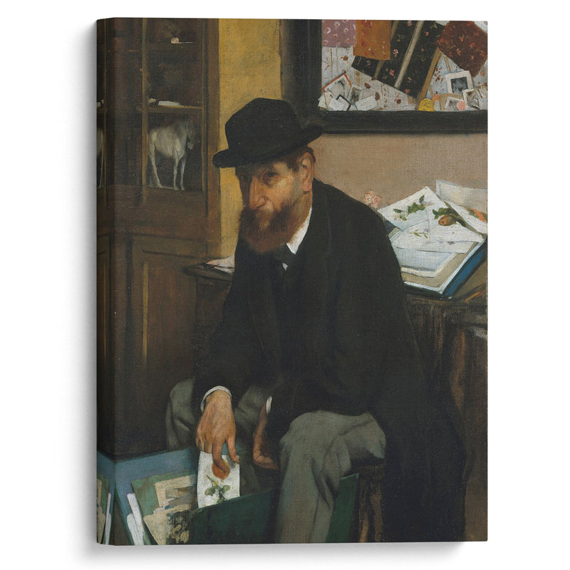 The Collector of Prints (1866) - Edgar Degas - Canvas Print