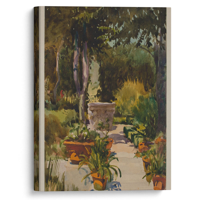 Mrs. Thayer’s Garden, Massachusetts (ca. 1885) - John Singer Sargent - Canvas Print