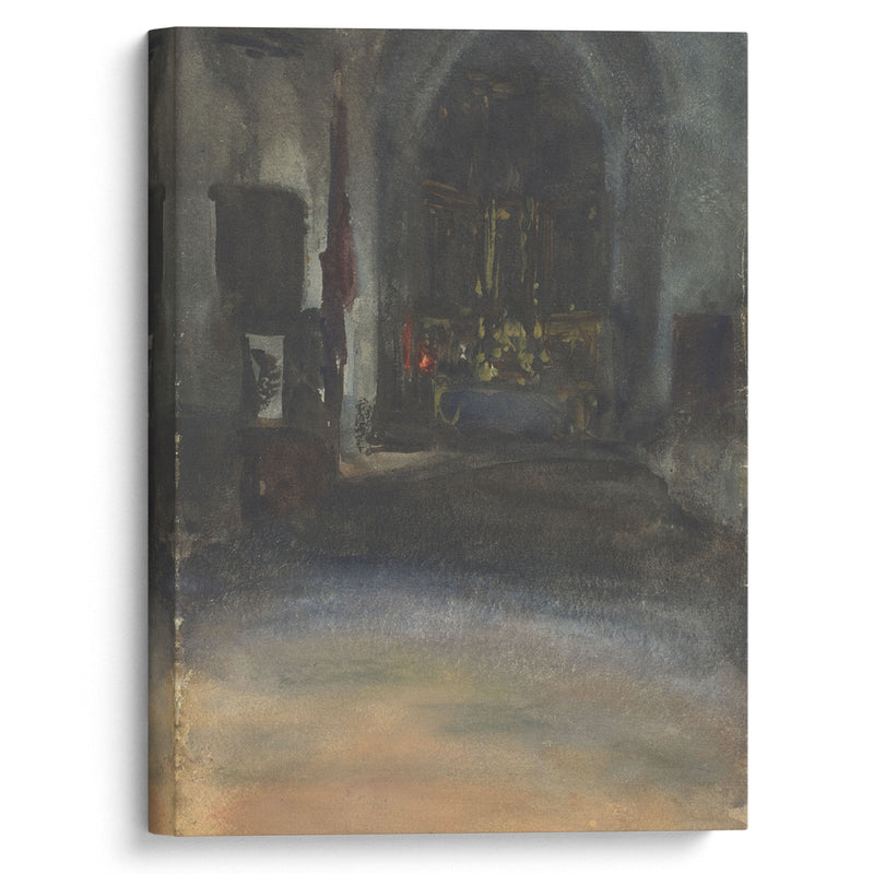 Spanish Church Interior (c. 1880) - John Singer Sargent - Canvas Print