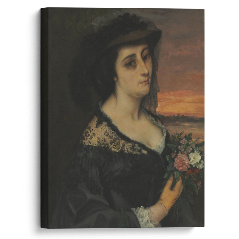 Mme L… (Laure Borreau) (1863) - Gustave Courbet - Canvas Print