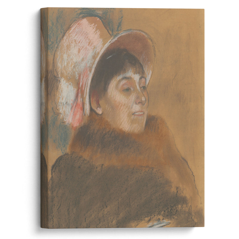 Madame Dietz-Monnin (1879) - Edgar Degas - Canvas Print