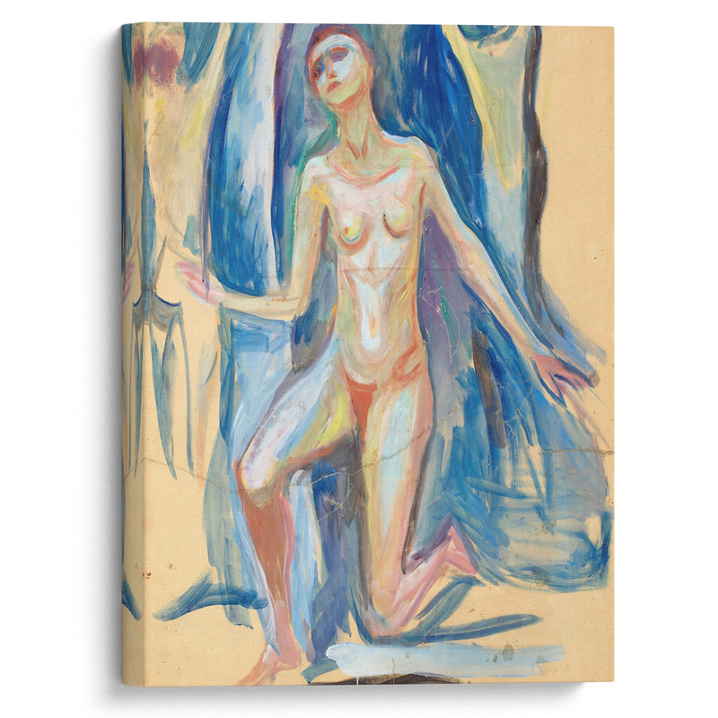 Kneeling Female Figure (1927–29) - Edvard Munch - Canvas Print