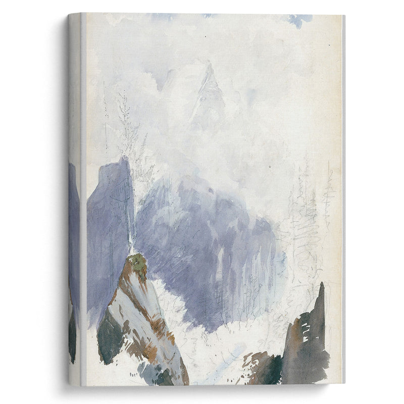 Matterhorn from Zmutt Glacier, Zermatt 2 (1870) - John Singer Sargent - Canvas Print