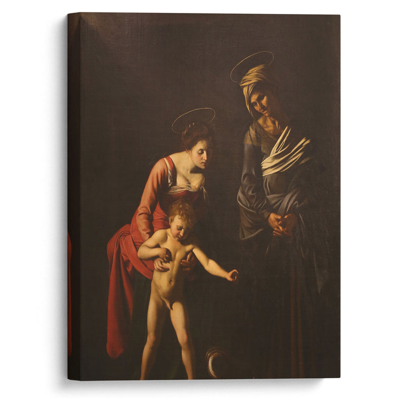 Madonna and Child with Saint Anne (1605-06) - Caravaggio - Canvas Print