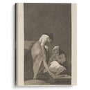 Bien tirada está. (It is nicely stretched.) (1796-1797) - Francisco de Goya - Canvas Print