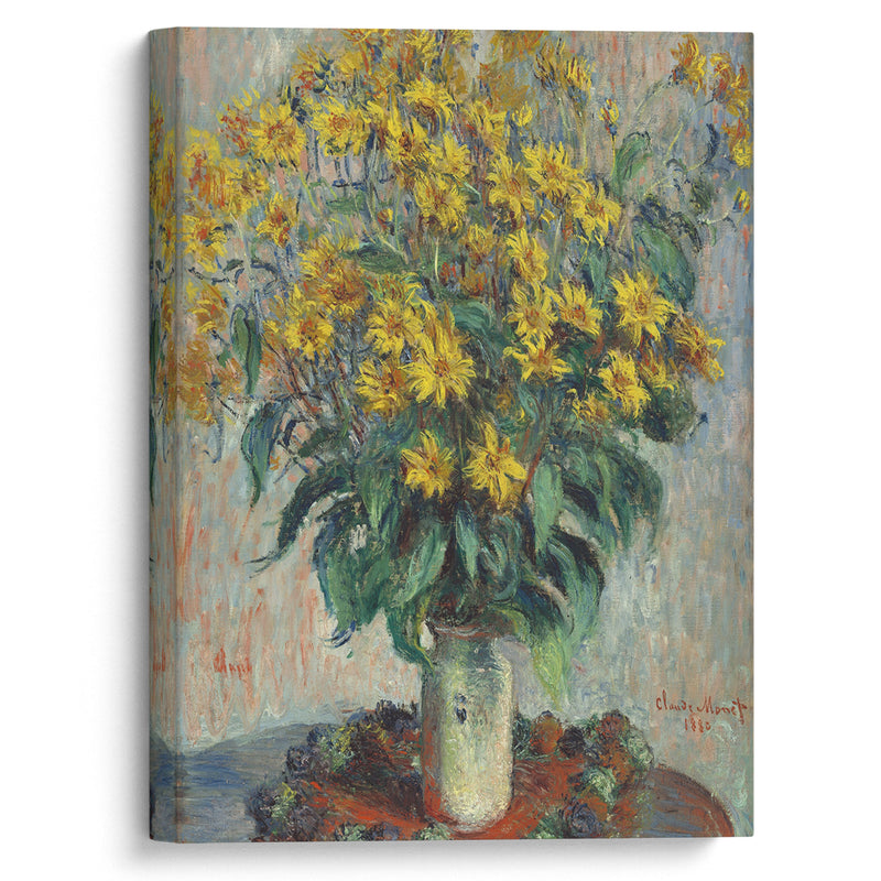 Jerusalem Artichoke Flowers (1880) - Claude Monet - Canvas Print