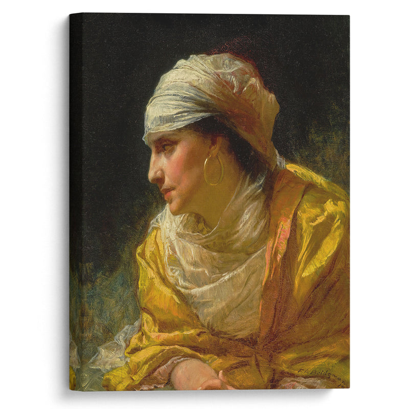 The Glance ( 1881) - Frederick Arthur Bridgman - Canvas Print