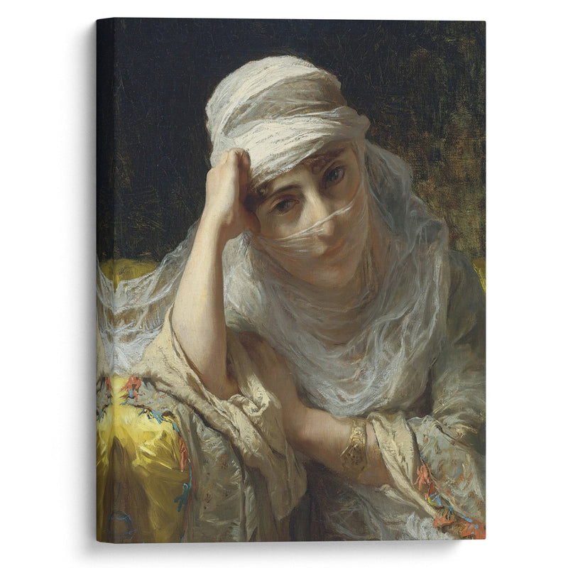 A Constantinople Beauty - Frederick Arthur Bridgman - Canvas Print