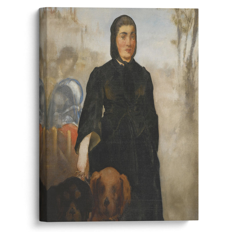La Femme aux chiens - Édouard Manet - Canvas Print