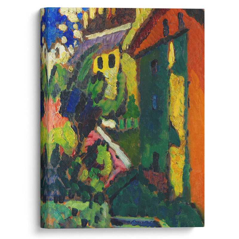 Treppe zum Schloss (Murnau) (1909) - Wassily Kandinsky - Canvas Print