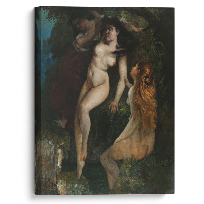 Trois baigneuses (1865-1869) - Gustave Courbet - Canvas Print