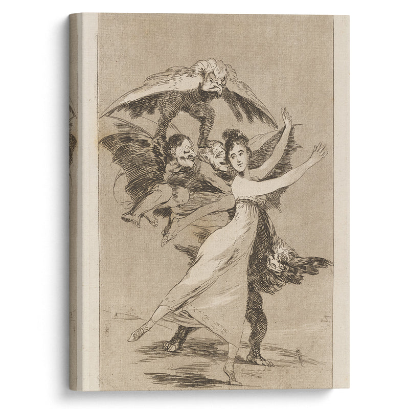 No te escaparás. (You will not escape.) (1796-1797) - Francisco de Goya - Canvas Print