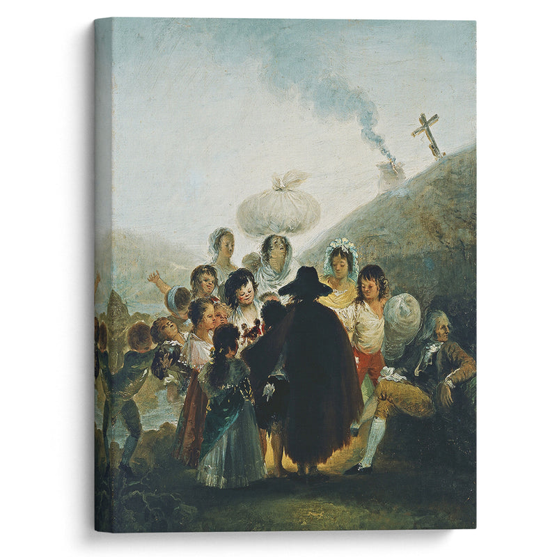 Le Marchand De Marionnettes - Francisco de Goya - Canvas Print