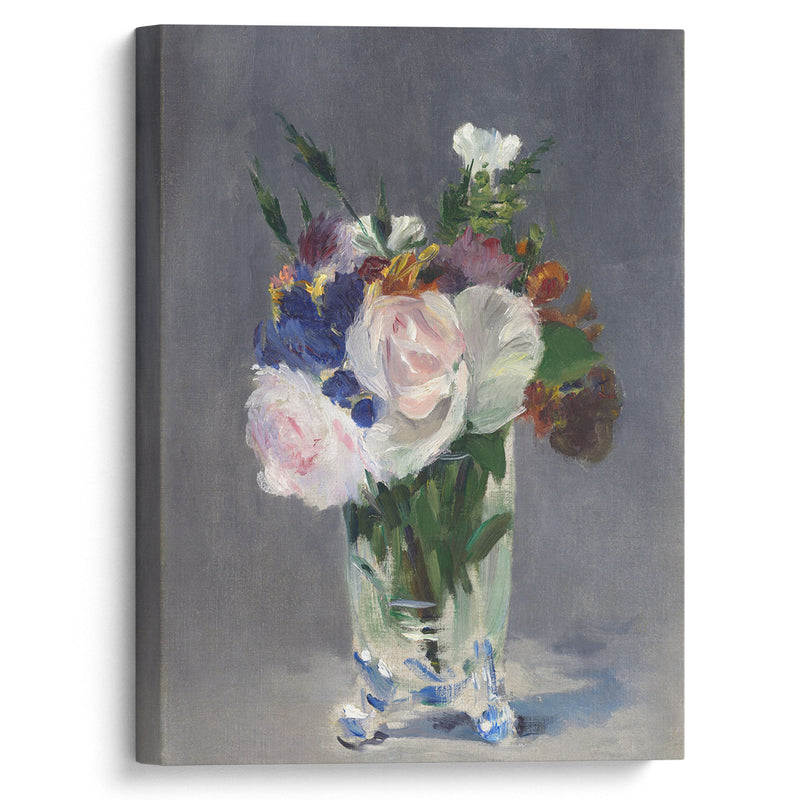 Flowers in a Crystal Vase (c. 1882) - Édouard Manet - Canvas Print