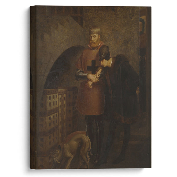 Louis XI of France visiting Cardinal Balue in his iron cage (1883) - Jean-Léon Gérôme - Canvas Print