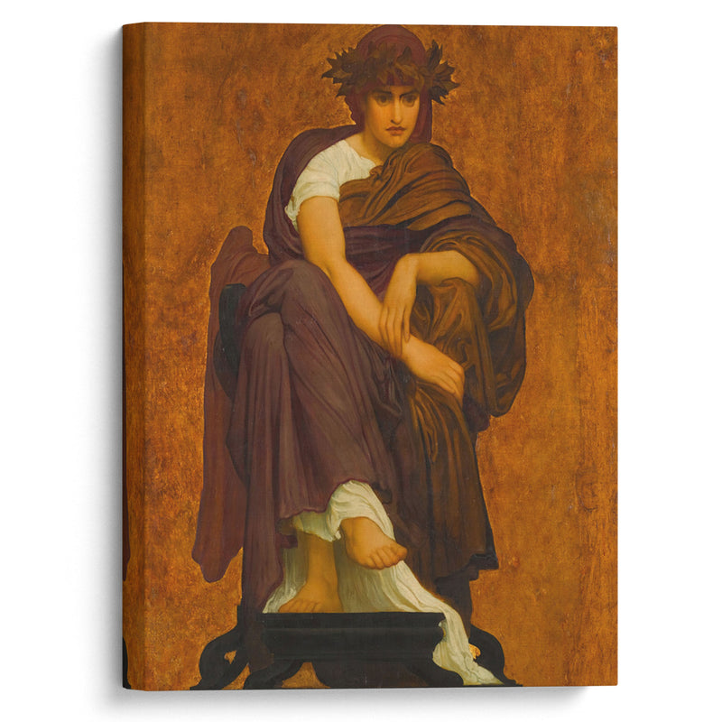 Mnemosyne, Mother of the Muses - Frederic Leighton - Canvas Print